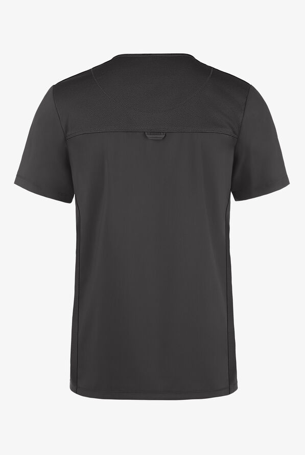 Cherokee Workwear Revolution Men's 2-Pocket STRETCH V-Neck Scrub Top - Pewter - 2