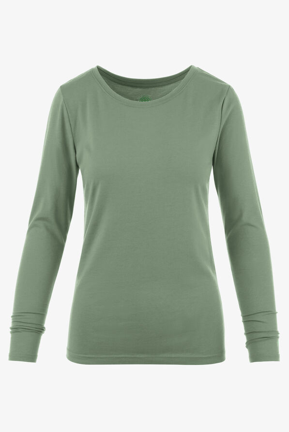 Camiseta m&eacute;dica Healing Hands Purple Label Melissa con mangas largas para mujer - Acadia Green - 1