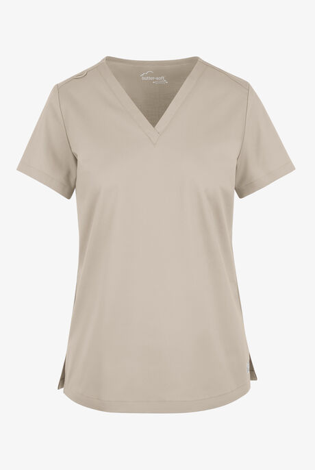 Butter-Soft STRETCH Women's V-Neck Tuck In Top