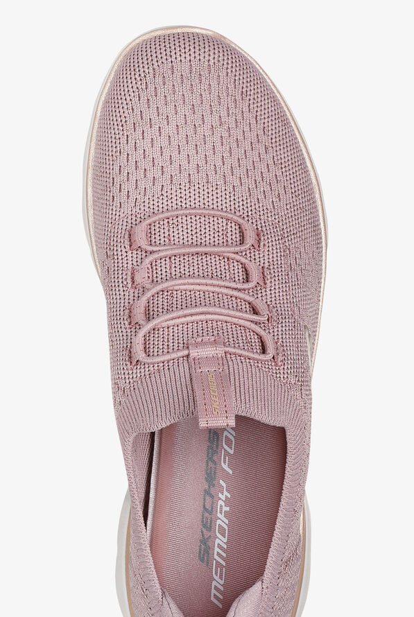 Skechers Sport SUMMITS - PIXI DUST Rose Gold Knit Bungee Athletic Slip-On Nursing Shoes - null - 2