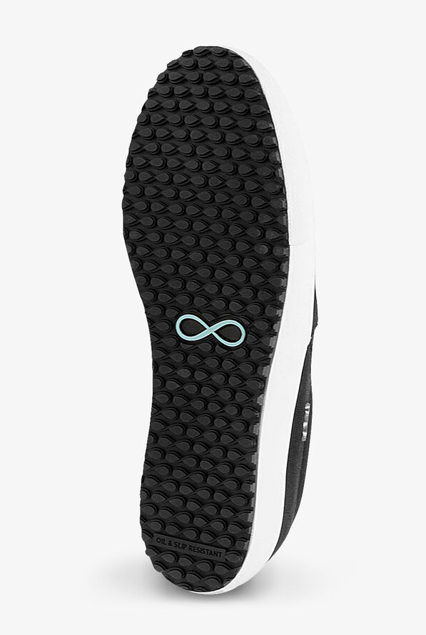 Infinity by Cherokee Women's Rush TX Black/White Athletic Slip On Shoes - Black/White - 6