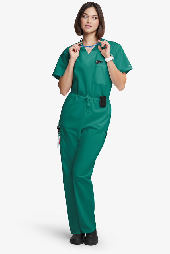 Pantal&oacute;n m&eacute;dico unisex Butter-Soft Originals con piernas rectas holgadas y 4 bolsillos - Hunter - 4