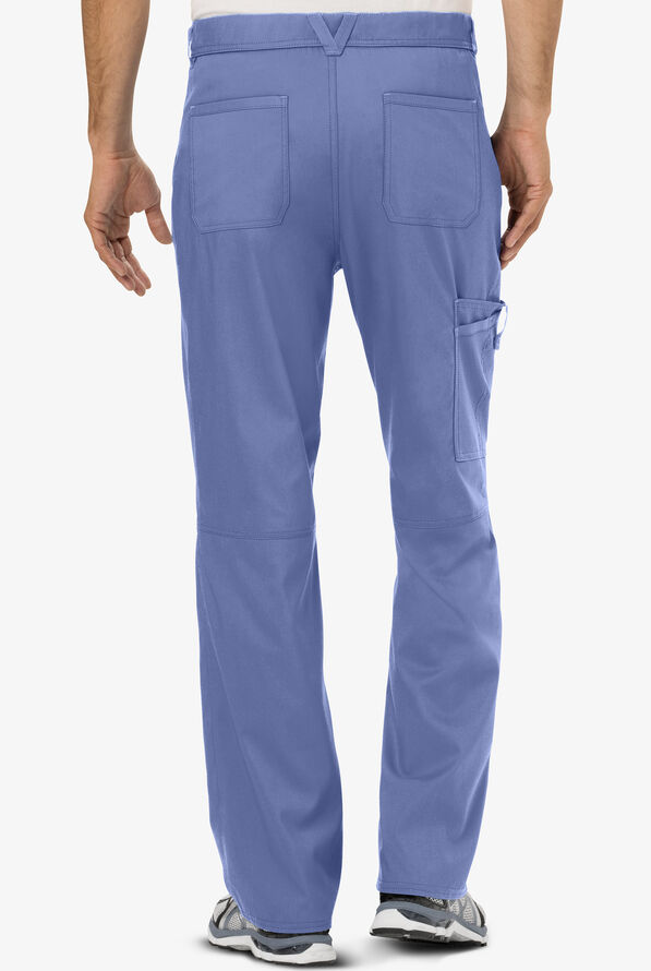 Cherokee Workwear Revolution Men's 7-Pocket STRETCH Cargo Scrub Pants - Ceil Blue - 2