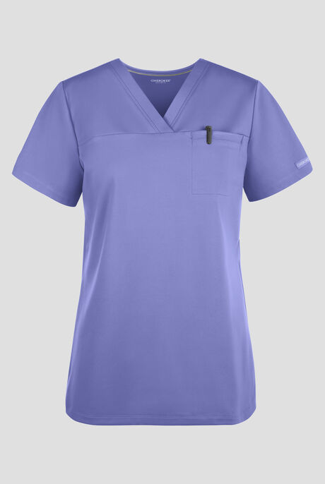 Cherokee Achieve Women's 1-Pocket Tuck in V-Neck Scrub Top