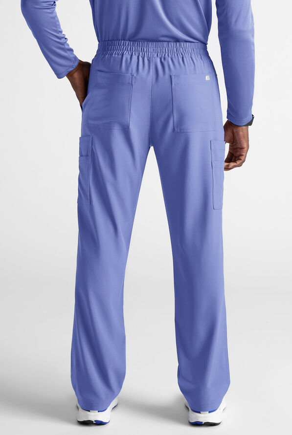 Easy STRETCH Men&rsquo;s 12-Pocket Scrub Pant - Ceil Blue - 3