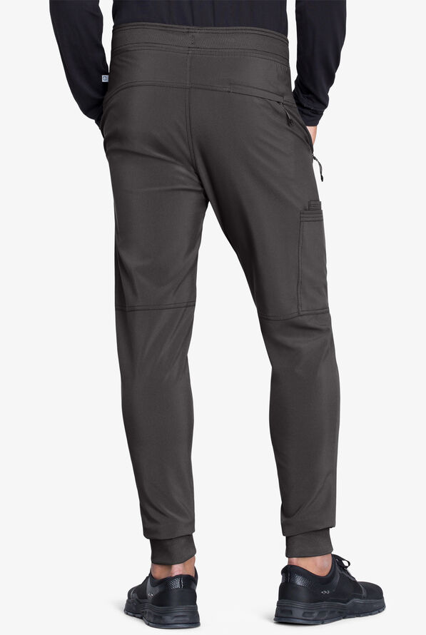 Pantalón médico Cherokee Infinity estilo cargo jogger con 5 bolsillos para hombre - Pewter - 2