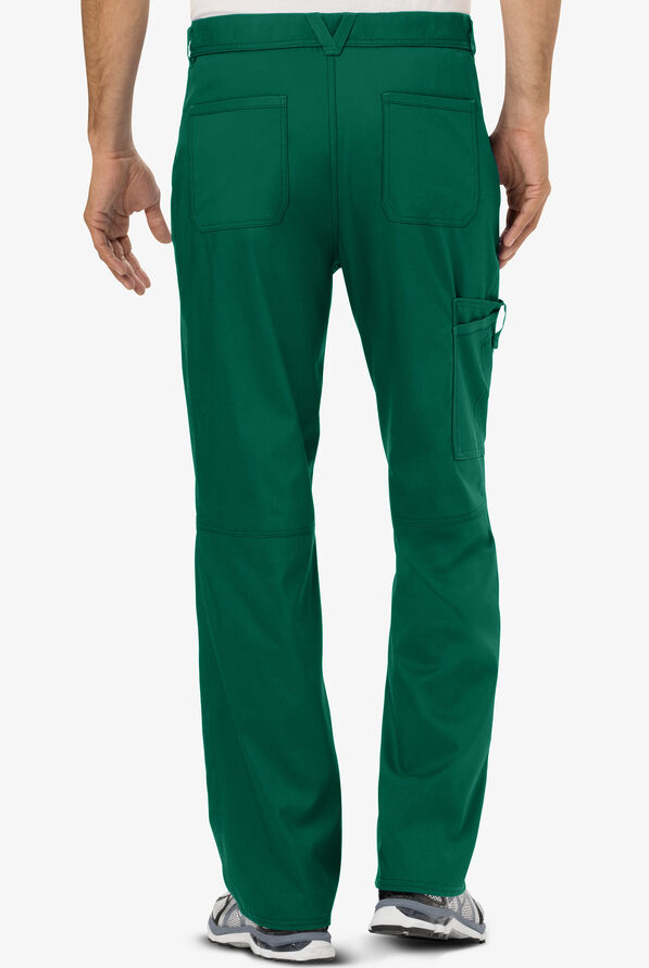 Cherokee Workwear Revolution Men's 7-Pocket STRETCH Cargo Scrub Pants - Hunter - 2