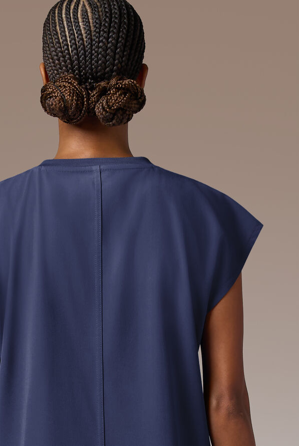 Blusa m&eacute;dica Hypothesis DM Crew de corte holgado con mangas dolm&aacute;n y 2 bolsillos para mujer - Navy - 4