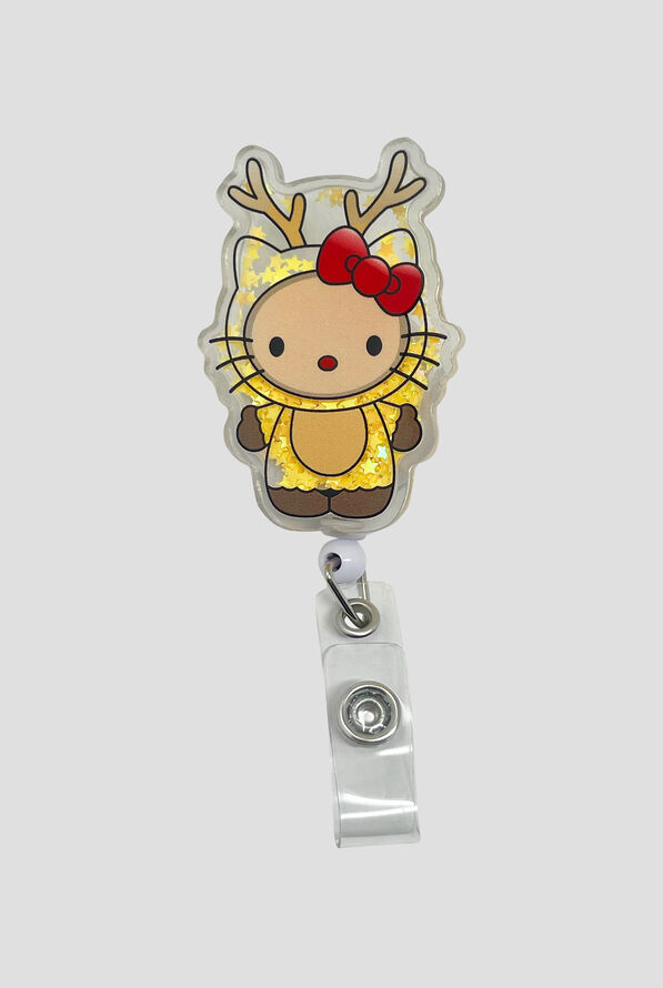 Porta credenciales Cutieful Reindeer Hello Kitty estilo sonajero - null - 1