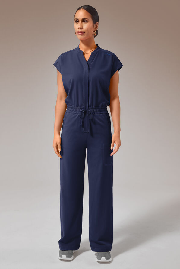 Hypothesis Duo Base Women's 6-Pocket Wide Leg Jumpsuit - Navy - 1