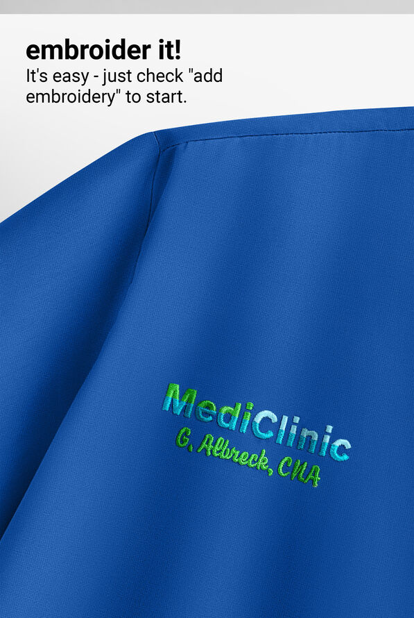 Blusa médica WhisperLite con mangas 3/4 para mujer - Royal - 7