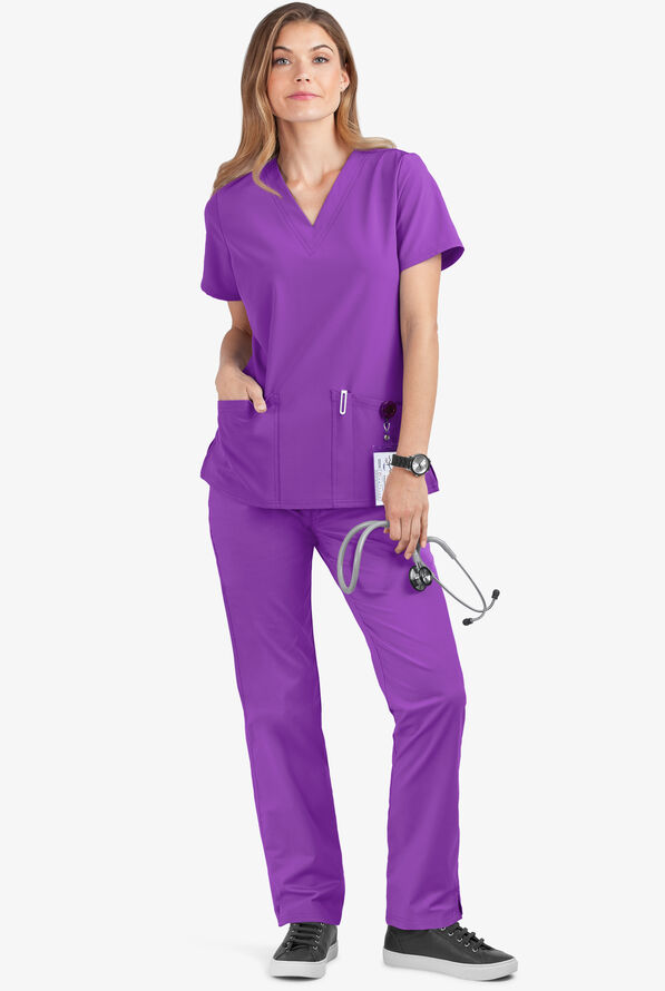 Advantage STRETCH by Butter-Soft Women's Scrub Set - Wild Plum - 2