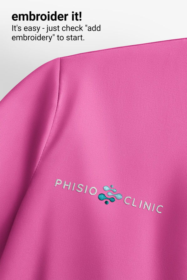 Carhartt Force&reg; Cross-Flex Knits Women's 5-Pocket STRETCH V-Neck Scrub Top - Electric Fuchsia - 6