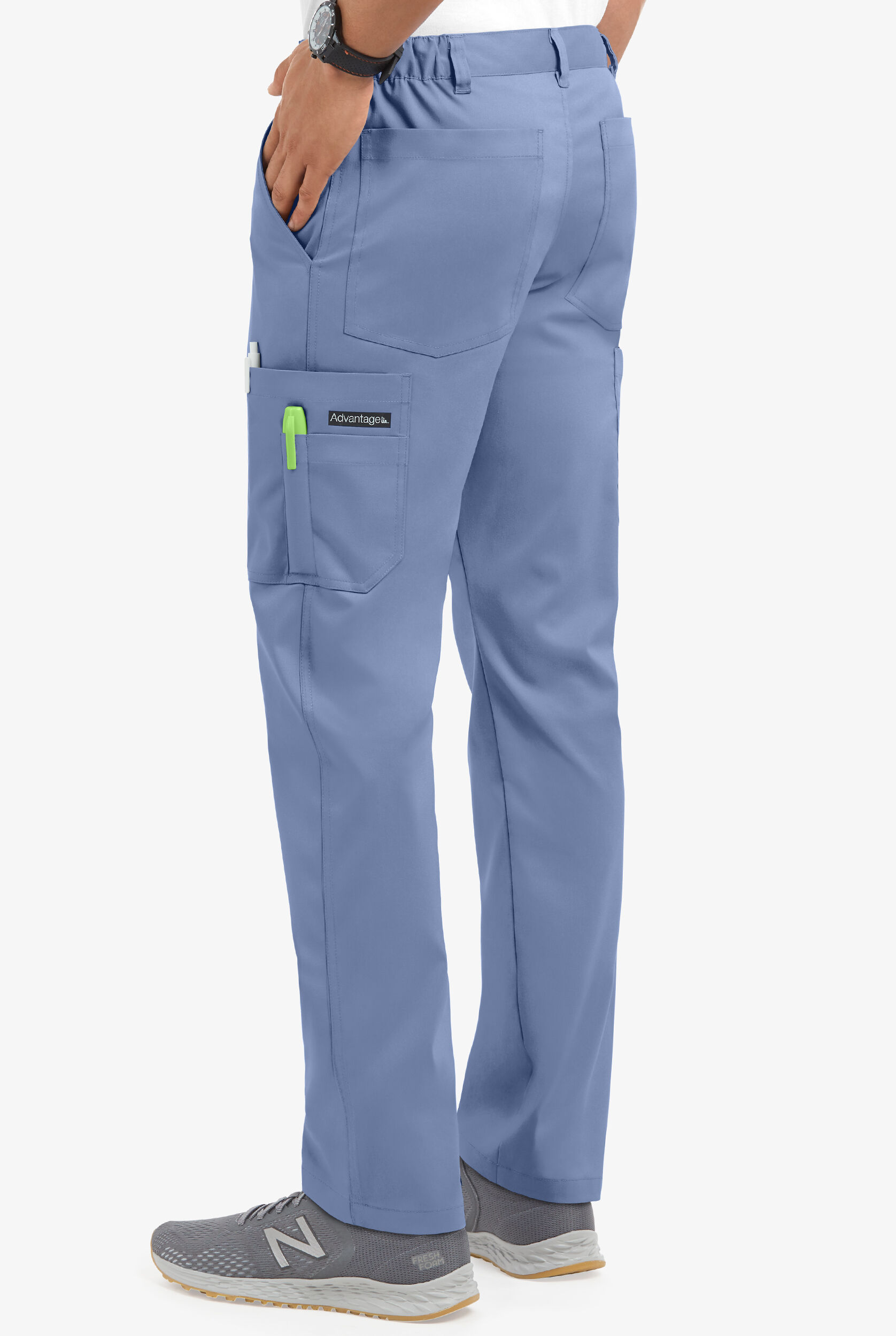 Men Cargo Scrub Pants, Stretch Scrubs