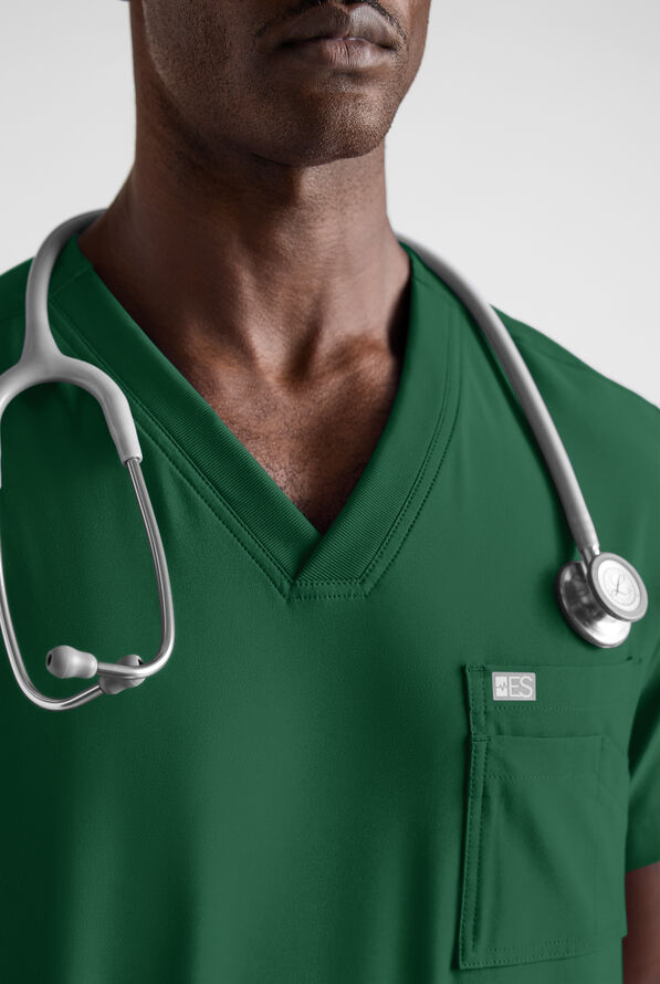 Easy STRETCH Men's Scrub Set - Hunter - 4