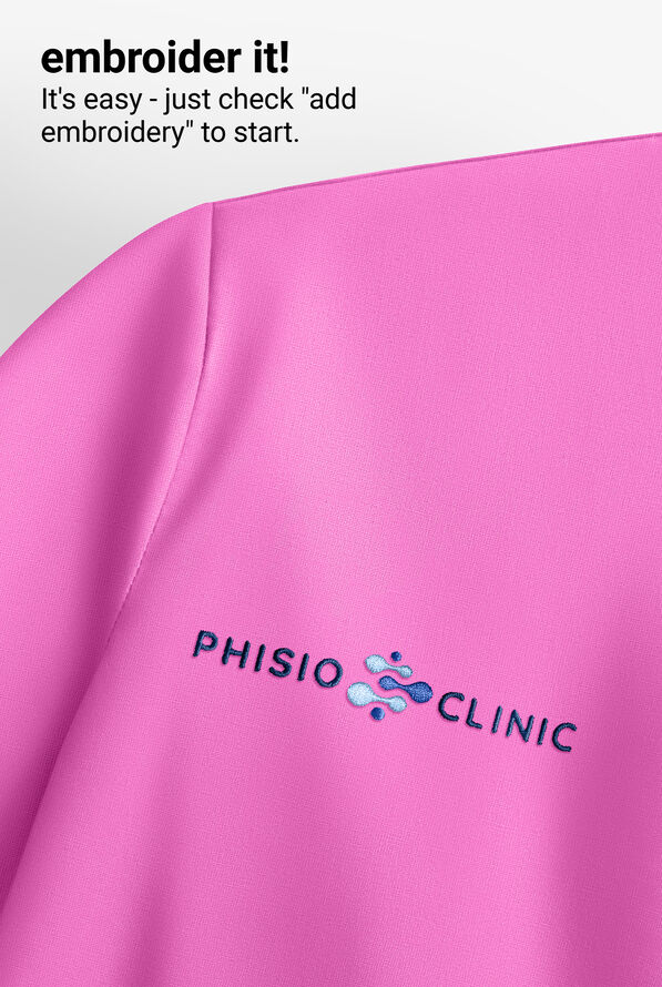 Chaleco médico acolchado koi Essentials Nula con cremallera y 2 bolsillos para mujer - Hibiscus - 5