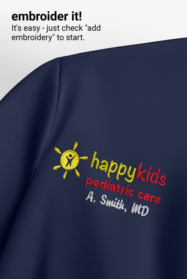 Cherokee Workwear Revolution Women's 3-Pocket STRETCH V-Neck Scrub Top - Navy - 4