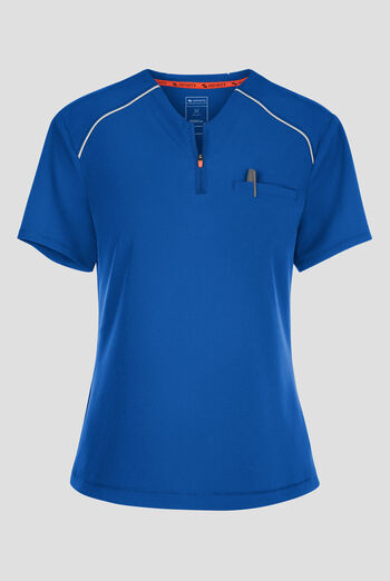 Infinity GNR8 Women's 1-Pocket STRETCH Tuck In Henley Mock Neck Scrub Top