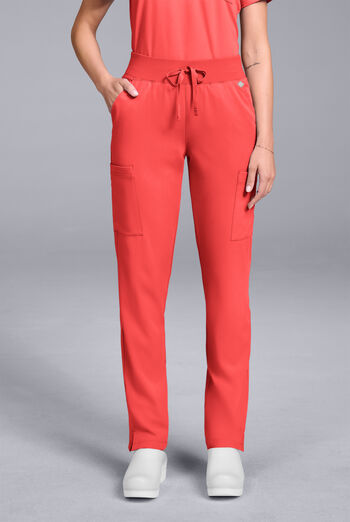 Pantal&oacute;n m&eacute;dico Hypothesis Base estilo cargo con piernas rectas y 7 bolsillos para mujer