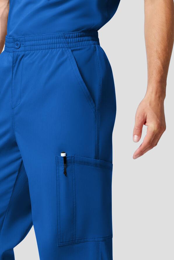 Dickies Forge Men's 6-Pocket Straight Leg Cargo Scrub Pants - Royal - 3