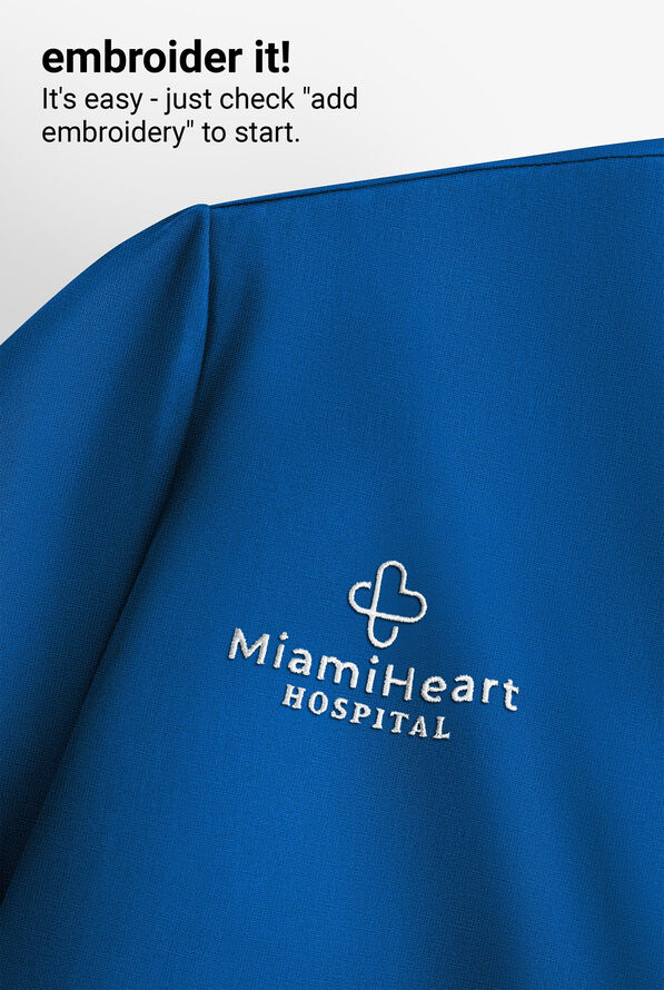 koi Next Gen Hustle and Heart Women's 3-Pocket STRETCH V-Neck Scrub Top - Royal - 5