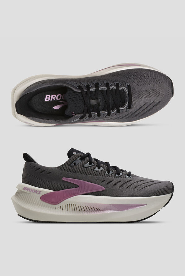 Brooks Women's Glycerin Max 2 Grey/Coconut/Metallic Athletic Lace Up Shoes - null - 1