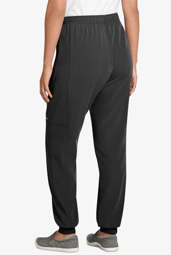 Jockey Women's 4-Pocket STRETCH Cargo Jogger Scrub Pants - Black - 4