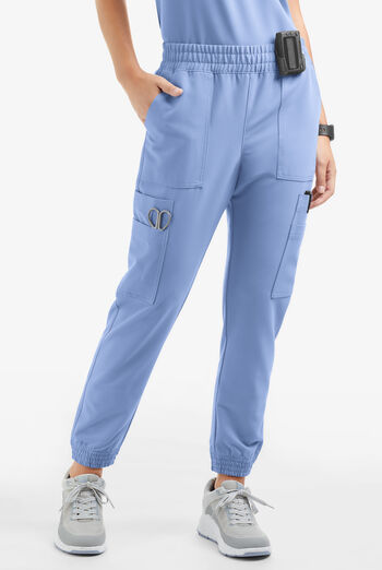 Pantalón médico Movement by Butter-Soft Cephei estilo jogger con 11 bolsillos para mujer