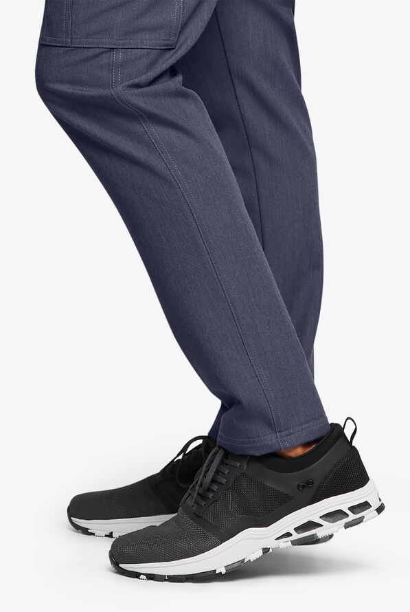 Pantal&oacute;n m&eacute;dico Movement by Butter-Soft STRETCH estilo cargo con 8 bolsillos para hombre - Indigo Heather - 7