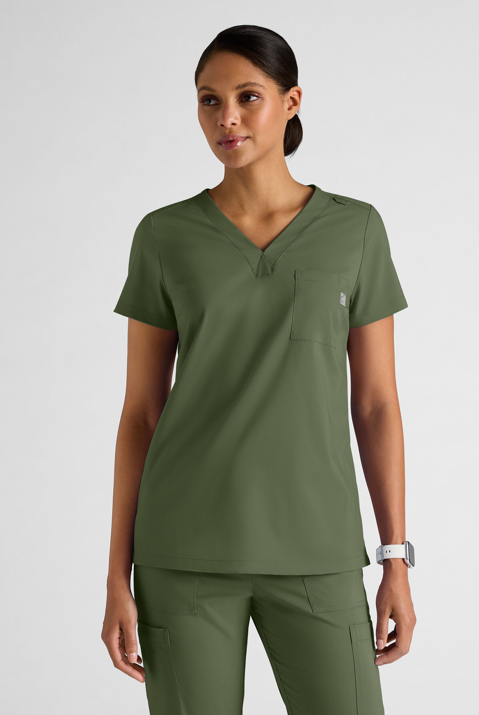 UA Butter-Soft STRETCH Scrubs One Pocket Scrub Top, Nursing