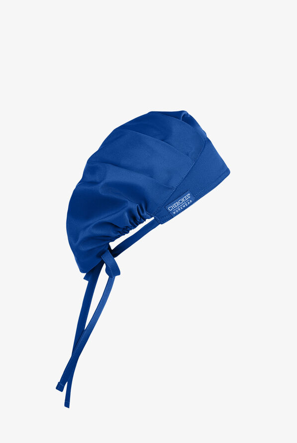 Cherokee Workwear Revolution Unisex STRETCH Bouffant Scrub Hat - Royal - 1