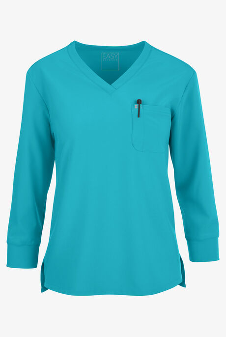 Easy STRETCH Women's Josie 2-Pocket Relaxed 3/4" Sleeve Scrub Top