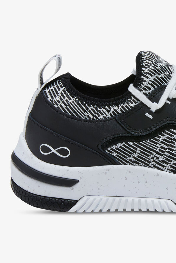 Infinity by Cherokee Women's Dart White/Black Athletic Lace Up Nursing Shoes - Black - 4