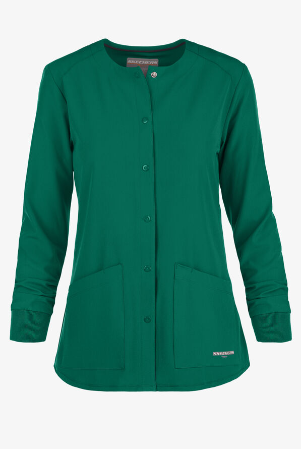 Chaqueta médica abrigada Skechers by Barco Stability STRETCH con 2 bolsillos para mujer - Hunter - 1