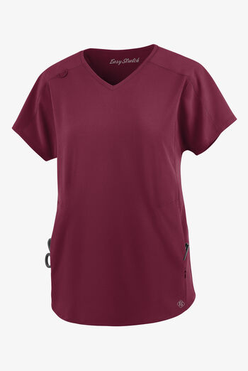 Blusa m&eacute;dica holgada Easy STRETCH Sierra con cuello en V y 2 bolsillos para mujer