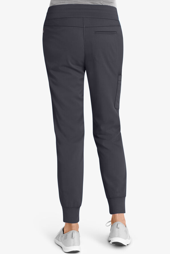 Grey's Anatomy by Barco Spandex STRETCH Eden Women's 5-Pocket Cargo Jogger Scrub Pants - Steel Gray - 2