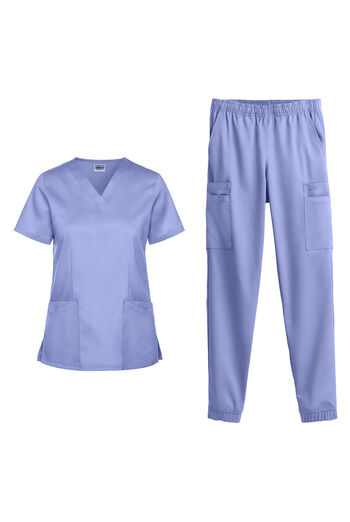 Conjunto de uniforme m&eacute;dico Strictly Scrubs Active Stretch con 10 bolsillos para mujer