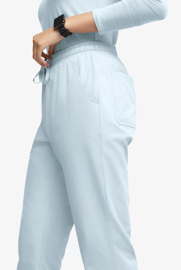 Butter-Soft Originals Women's 8-Pocket Natural Waist Straight Leg Cargo Scrub Pants - Morning Dew - 4