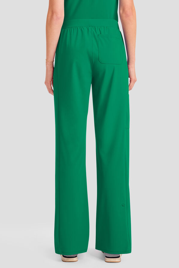 Infinity Pursuit Women's 4-Pocket STRETCH Straight Leg Scrub Pant - Retro Green - 4