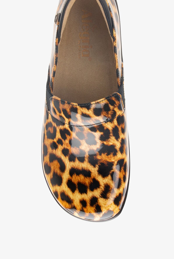 Alegria Women's Keli Leopard Patent Leather Nursing Slip On Shoes - null - 4