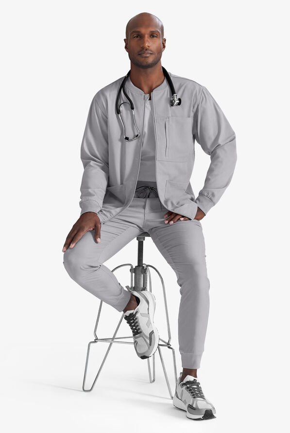 Grey's Anatomy by Barco Spandex STRETCH Murphy Men's 5-Pocket Cargo Jogger Scrub Pants - Moonstruck - 6