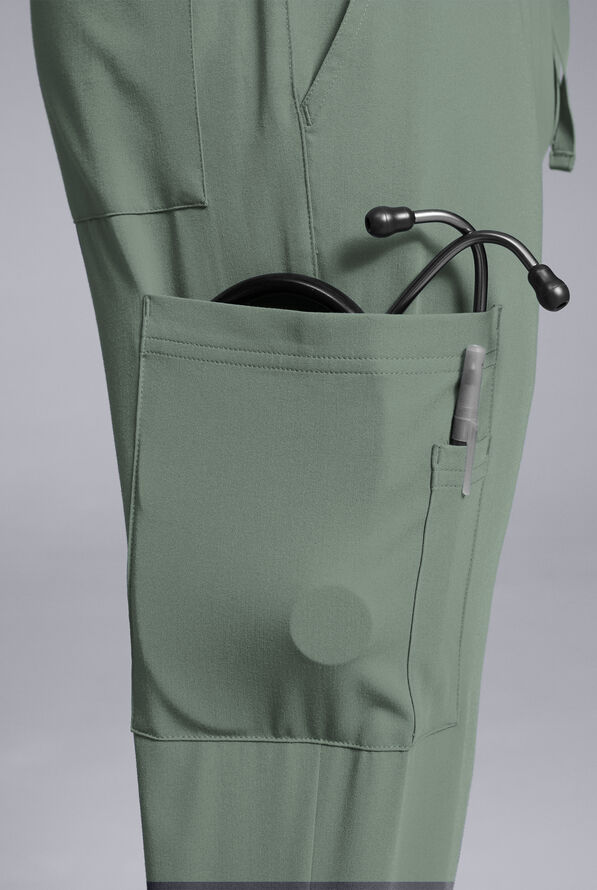 Pantalón médico Hypothesis S-R Shift Ready estilo jogger con 8 bolsillos para hombre - Mineral - 4
