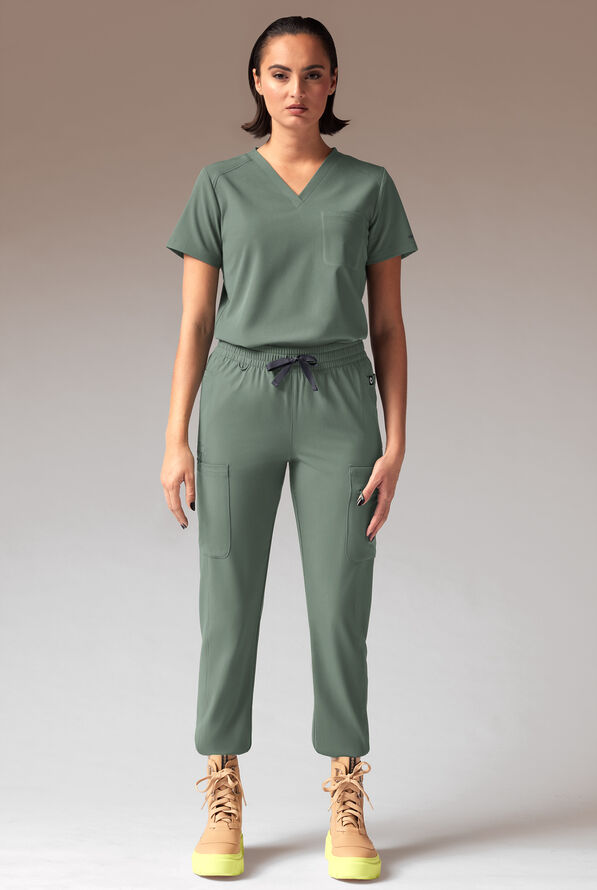 Hypothesis Cache Women’s 6-Pocket Jogger Scrub Pant - Mineral - 3