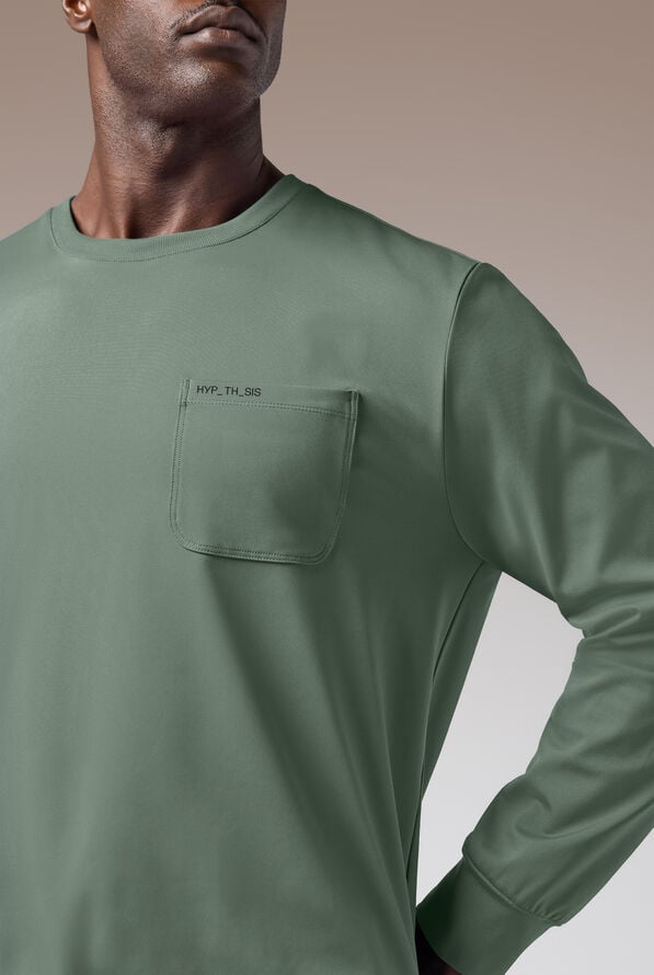 Hypothesis Omni Base Men's Knit Crew Neck Scrub Pullover - Mineral - 5