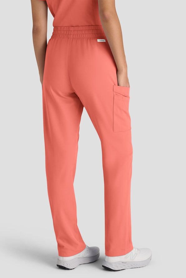 Pantal&oacute;n m&eacute;dico ReSurge Topaz con cord&oacute;n ajustable y 11 bolsillos para mujer - Chilled Guava - 2