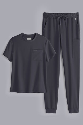 Conjunto de uniforme m&eacute;dico Hypothesis S-R Shift Ready estilo jogger con cuello redondo para hombre