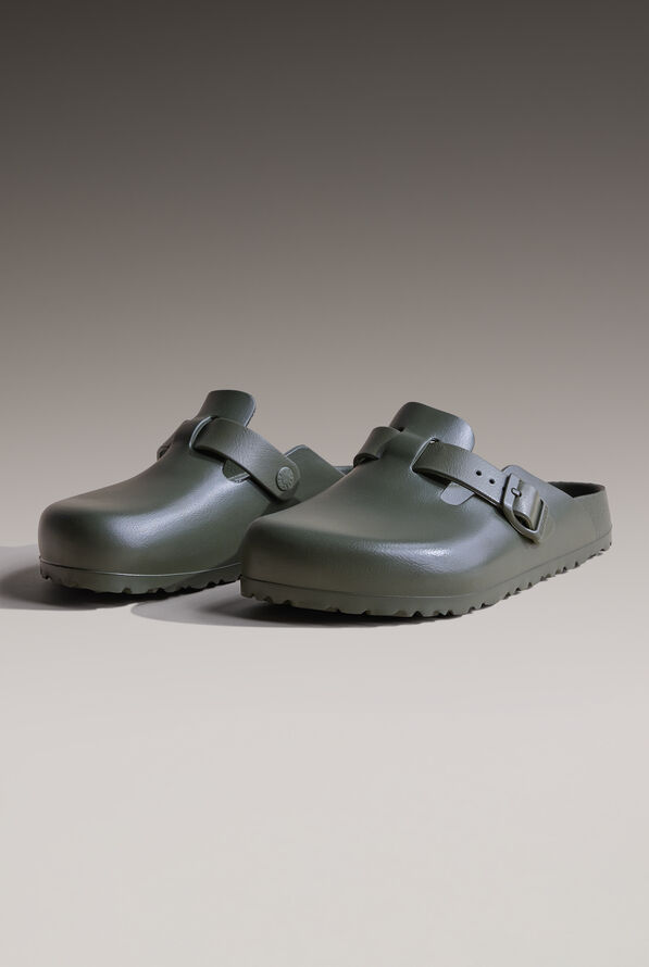 Birkenstock Women's Boston Essentials EVA Khaki Clogs - Khaki - 3