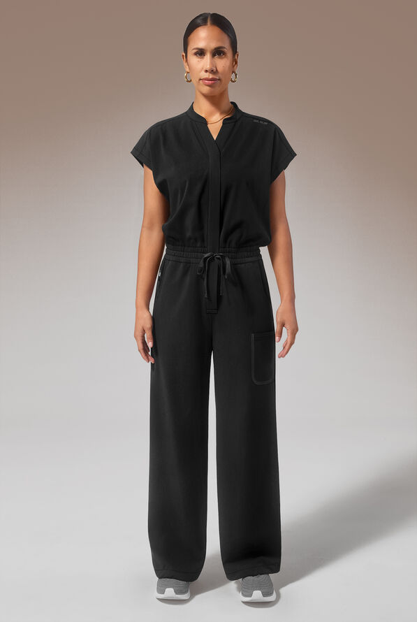 Hypothesis Duo Base Women's 6-Pocket Wide Leg Jumpsuit - Jet Black - 1