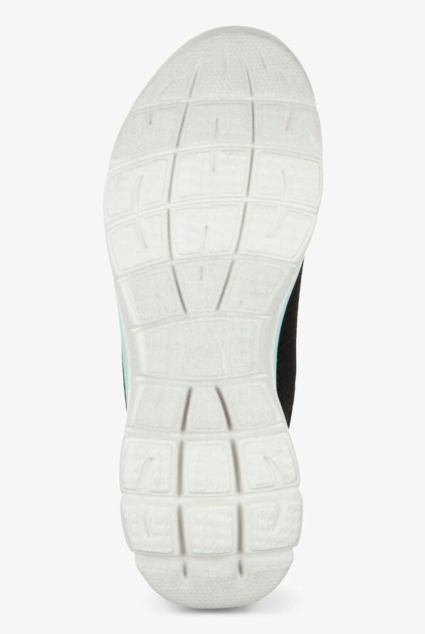 Skechers Sport Women's Summits Cool Classic Black/Turquoise Athletic Slip On Nursing Shoes - null - 6