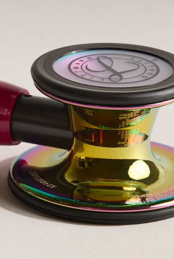 Estetoscopio Littmann Cardiology IV con tubo en color Raspberry con acabado en arcoíris - Raspberry - 3